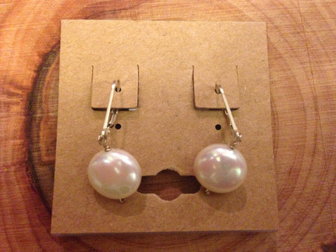 coin pearl earings