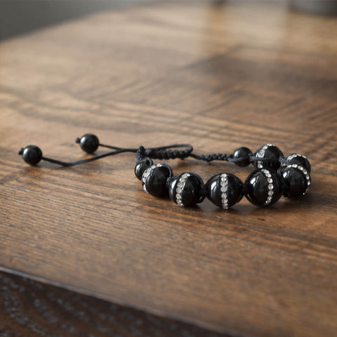 Black Onyx Shamballa Bracelet